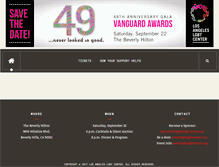 Tablet Screenshot of lgbtvanguardawards.org